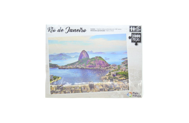 QUEBRA CABECA RIO DE JANEIRO COM 1000 PECAS 74X54CM