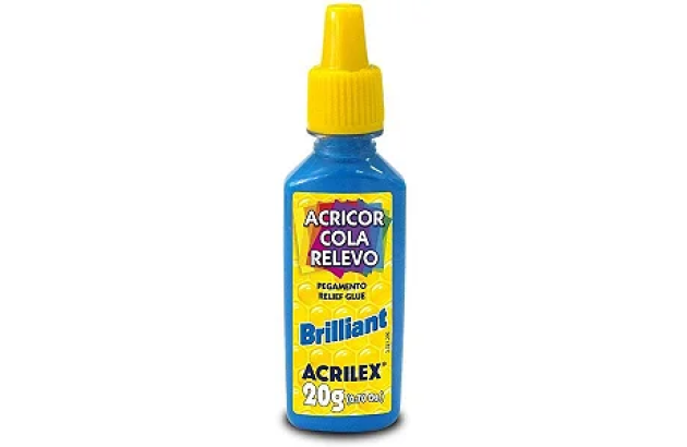 COLA ACRICOR RELEVO BRILLIANT AZUL 20G 3120 ACRILEX