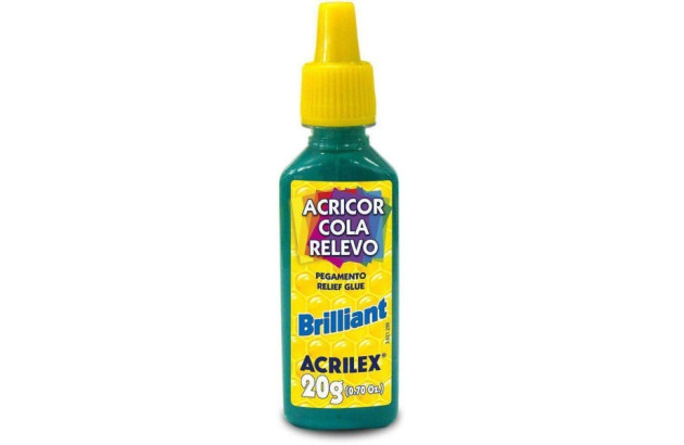 COLA ACRICOR RELEVO BRILLIANT VERDE 20G 3120 ACRILEX