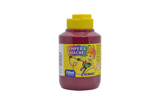 TINTA GUACHE 250ML VINHO 565 2025 ACRILEX