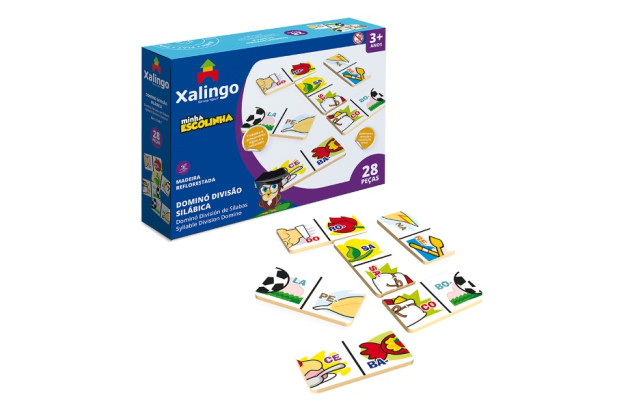 JOGO EDUCATIVO DOMINO DIVISAO SILABICA MINHA ESCOLINHA XALINGO