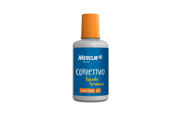 CORRETIVO LÍQUIDO 18ML BRANCO MERCUR