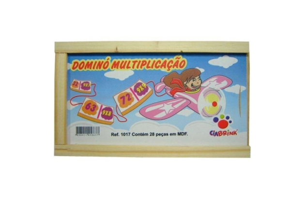 BRINQUEDO DOMINO MULTIPLICACAO CIA BRINK