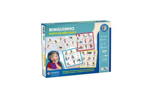 JOGO BINGUINHO GOSTO OU NÃO GOSTO LINHA INCLUSIVA PAIS E FILHOS 791904 -1